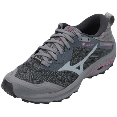 MIZUNO WAVE RIDER GTX Women's Running Shoes Grey/Pink 2023 0